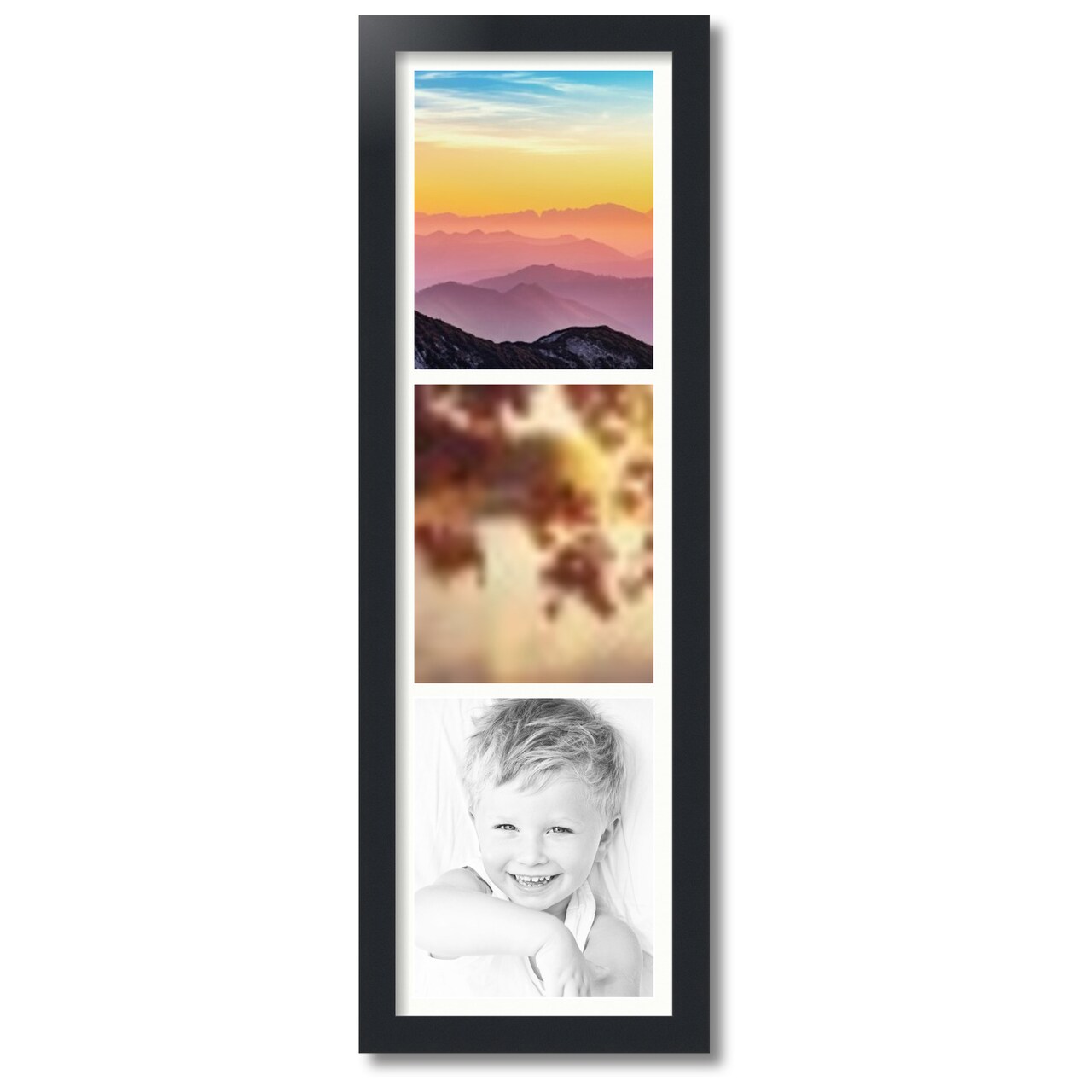 ArtToFrames Collage Photo Picture Frame with 3 - 8x10 inch Openings, Framed in Black with Over 62 Mat Color Options and Plexi Glass (CSM-3926-2134)